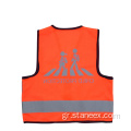 Ansi αναπνεύσιμο hi-vis αντανακλαστική ταινία παιδικά γιλέκο ασφαλείας